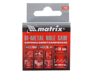 Коронка для металла Matrix Bi-Metall D38 мм